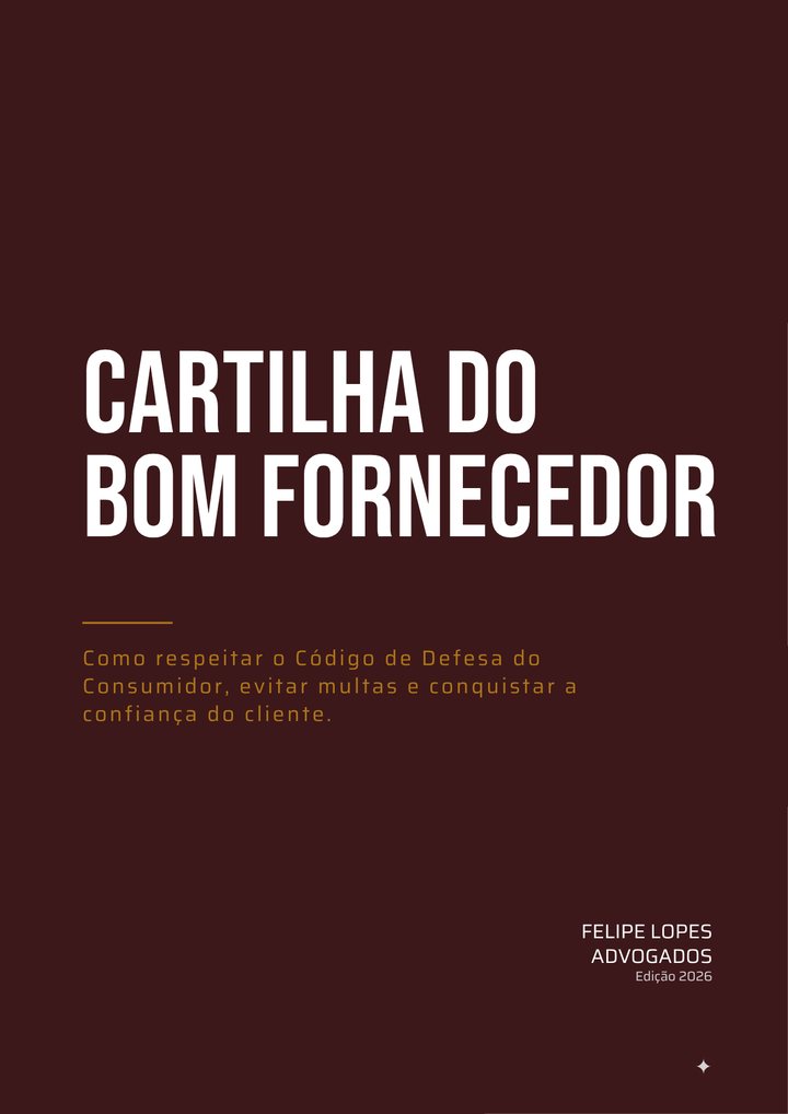 Capa do e-book Cartilha do Bom Fornecedor